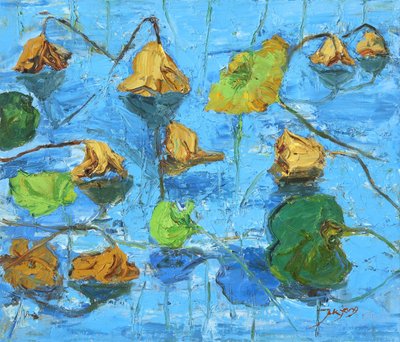 Lotus Pond Reflections by Jukyong Park