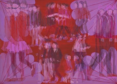 Vibrant Abstract Gathering by Jukyong Park