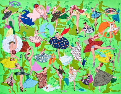 Vibrant Ballerinas Dancing by Jukyong Park