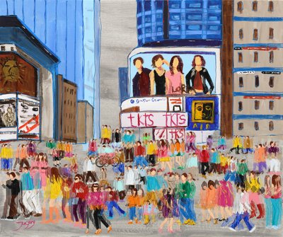Vibrant City Crowd by Jukyong Park