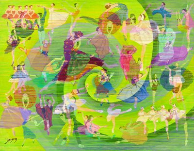 Vibrant Dance Swirl by Jukyong Park