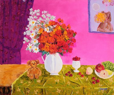 Vibrant Floral Still Life by Jukyong Park