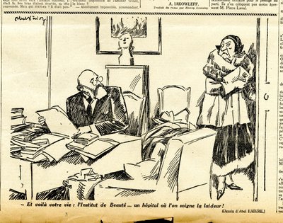 Candide, Satirical in B&W by Jules Abel Faivre