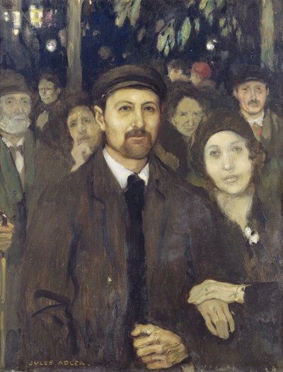 An Evening at Cafe Victor by Jules Adler