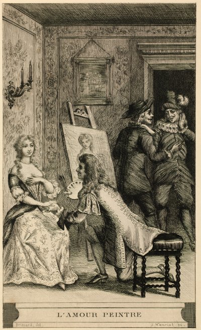 Scene of Love Painter by Jules Armand Hanriot