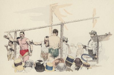 Sideshow at the fair by Jules Arsene (after) Garnier