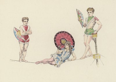 Tightrope artists by Jules Arsene (after) Garnier