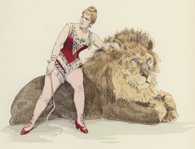 Female Lion Tamer by Jules Arsene Garnier