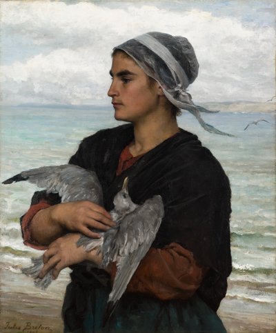 The Wounded Sea Gull by Jules Breton