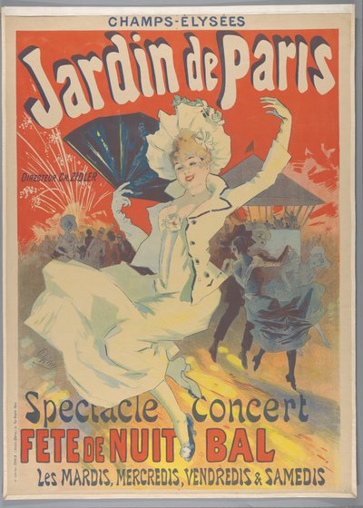 Champs-Elysées. Jardin de Paris, 1890 by Jules Cheret