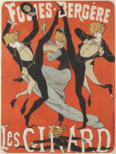 Poster for Les Girards at the Folies-Bergère by Jules Cheret