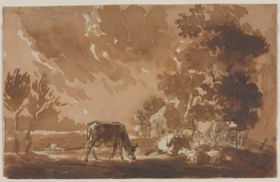 Landscape with Cattle by Jules Dupré