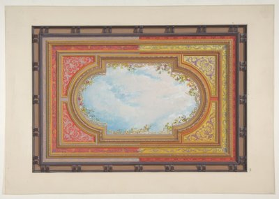 Design for a Ceiling Painted with Trompe L