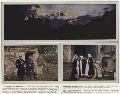 Chaplain and Pastor, Clermont-En-Argonne, The Angels of the Front by Jules Gervais Courtellemont