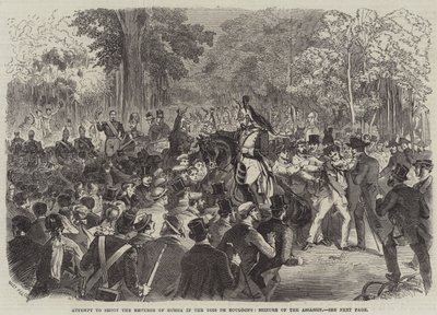 Attempt to Shoot the Emperor of Russia in the Bois de Boulogne, Seizure of the Assassin by Jules Pelcoq