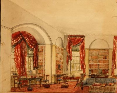 Side View of the Library at Aynhoe by Julia Cartwright