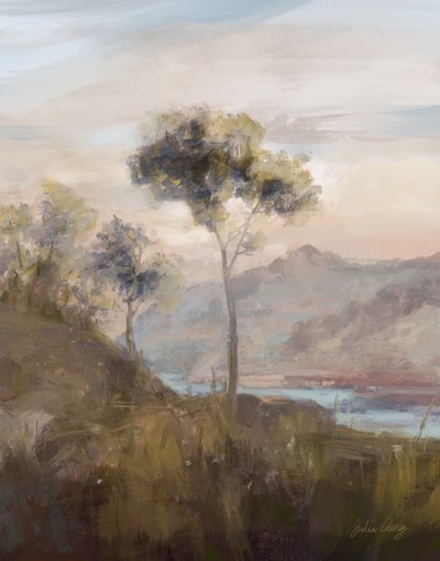 Hazy Mountain Retreat by Julia Cheney