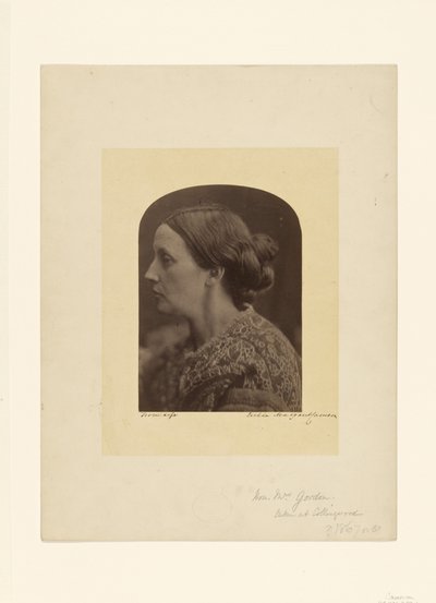 Hon. Mrs. Gordon / Caroline Emilia Mary Hershel by Julia Margaret Cameron