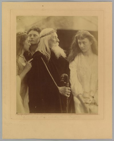 King Lear Allotting His Kingdom to His Three Daughters by Julia Margaret Cameron