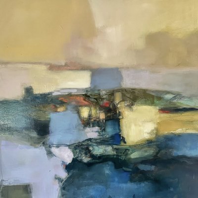 Serene Abstract Landscape by Julia Purinton