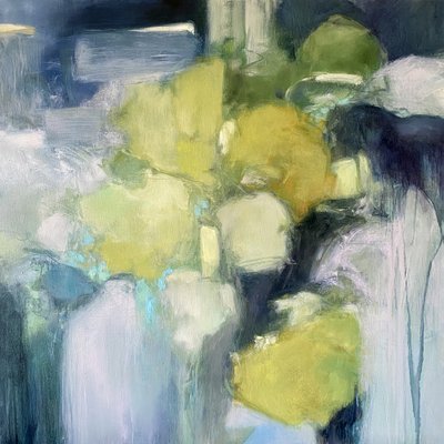 Serene Green Blue Flow by Julia Purinton