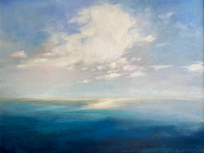Serene Ocean Horizon by Julia Purinton