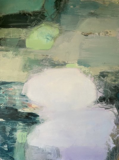 Tranquil Abstract Landscape by Julia Purinton