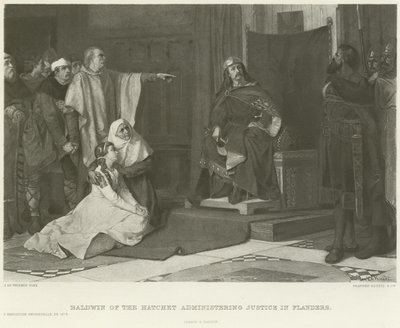 Baldwin of the Hatchet administering justice in Flanders by Juliaan de Vriendt