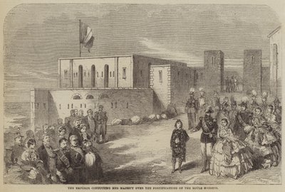 The Emperor Conducting Her Majesty Over the Fortifications on the Roule Heights by Julian Portch