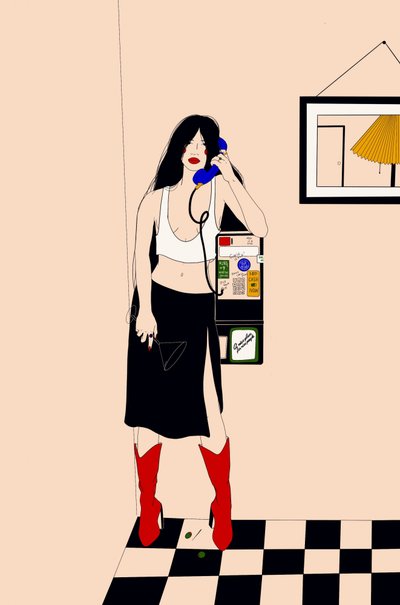 Stylish Payphone Call by Juliana Kokolari