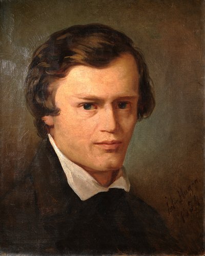 Portrait of Artist H. Hartmann by Julie Wilhelmine Hagen Schwarz