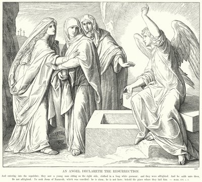 An Angel Declareth the Resurrection by Julius (after) Schnorr von Carolsfeld