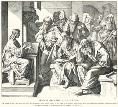 Jesus in the Midst of the Doctors by Julius (after) Schnorr von Carolsfeld