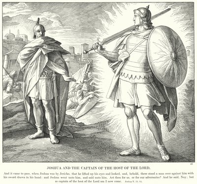 Joshua and the Captain of the Host of the Lord by Julius (after) Schnorr von Carolsfeld