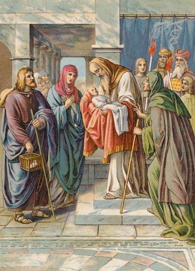 Presentation of Jesus in the Temple by Julius (after) Schnorr von Carolsfeld