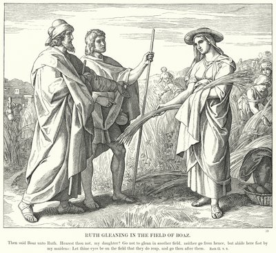Ruth Gleaning in the Field of Boaz by Julius (after) Schnorr von Carolsfeld