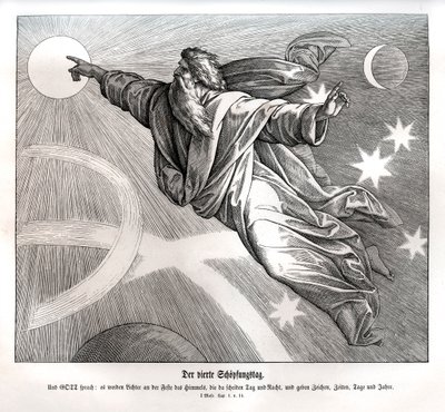 Fourth day of creation, Genesis by Julius Schnorr von Carolsfeld