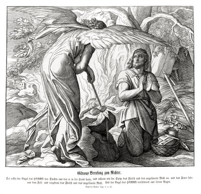 Gideon is called as a judge, Judges by Julius Schnorr von Carolsfeld