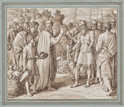 Melchizedek Blessing Abraham by Julius Schnorr von Carolsfeld