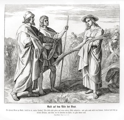 Ruth in the fields of Boaz, Ruth by Julius Schnorr von Carolsfeld