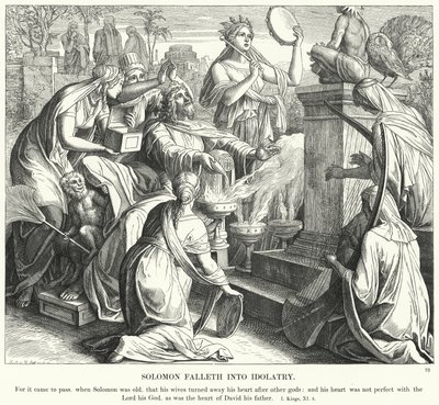 Solomon Falls into Idolatry by Julius Schnorr von Carolsfeld