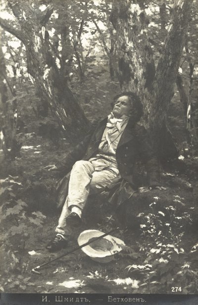 Beethoven in the Forest by Julius or Jules Schmidt