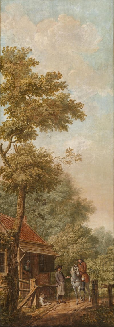 Wallpaper with Dutch Landscape, Belonging to the Hall of Nieuwe Doelenstraat 22 by Jurriaan Andriessen