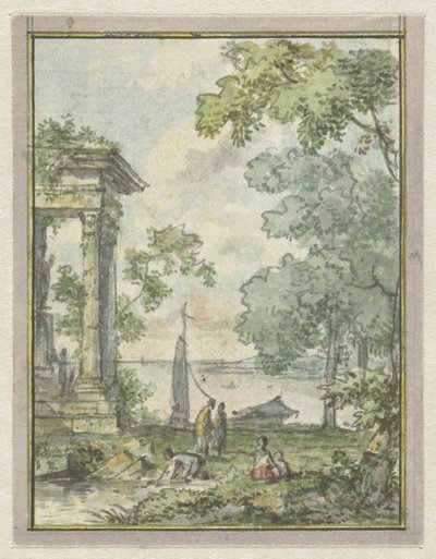 Landscape with Temple Ruin by Jurriaan Andriessen