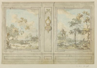 Design Drawing for a Room Wall by Jurriaan Andriessen