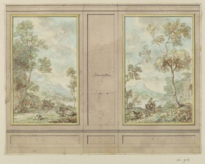 Design Drawing for a Room Wall by Jurriaan Andriessen