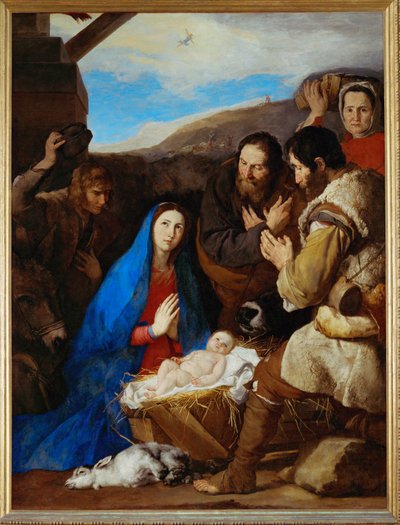 The Adoration of the Shepherds by Jusepe de (1591-1652) Ribera