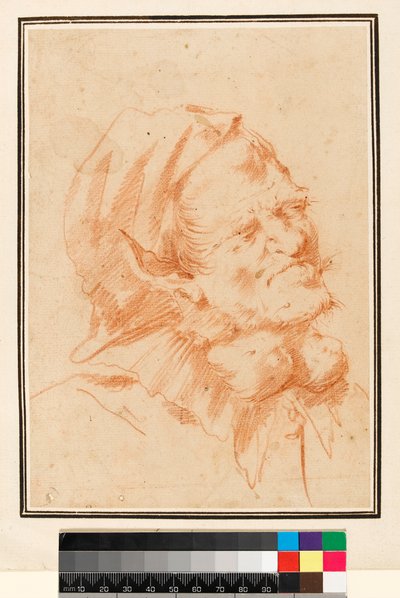 Grotesque Head, Man with Goitre by Jusepe de Ribera