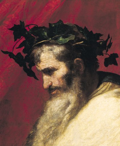 Head of an Old Man, Fragment from the Triumph of Bacchus by Jusepe de Ribera