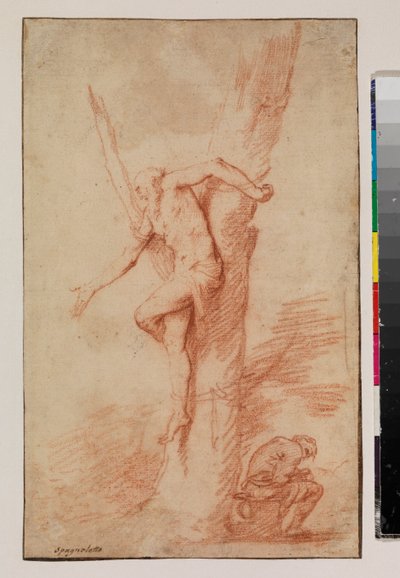 Man Tied to a Tree, and a Figure Resting by Jusepe de Ribera
